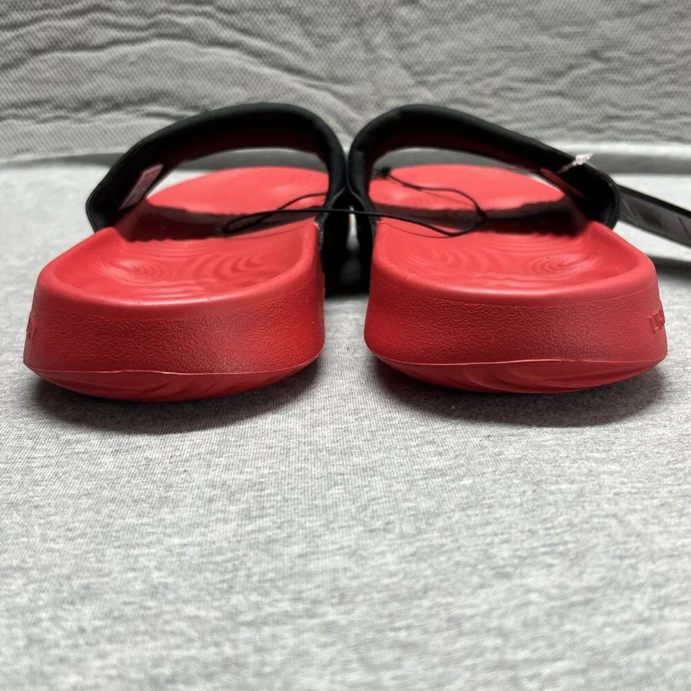 Under Armour Ignite GRH Logo UA‎ Red/Black Men Slip On Sandal Slides Shoe Sz 10